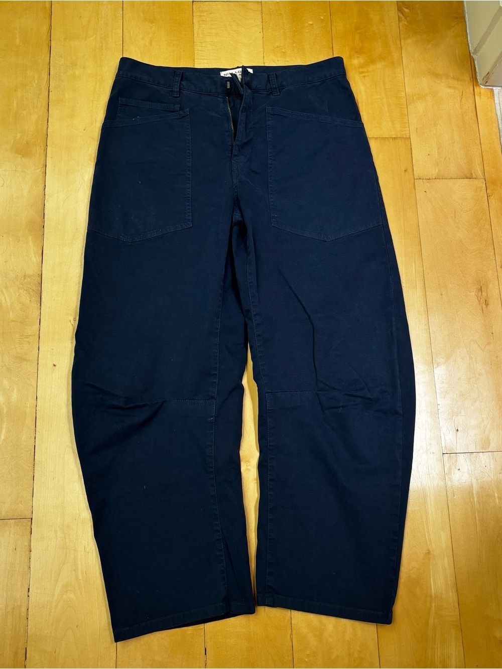 Nili Lotan Dark Navy Utility Chinos
